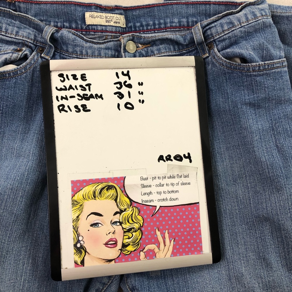 Levi’s Misses 550 Blue Jeans Boot 14 - Picture 6 of 6